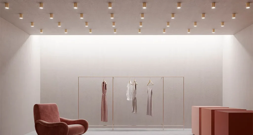 Carl ceiling lamp is a contemporary recessed LED ceiling lamp suitable for retail, commercial and hospitality projects