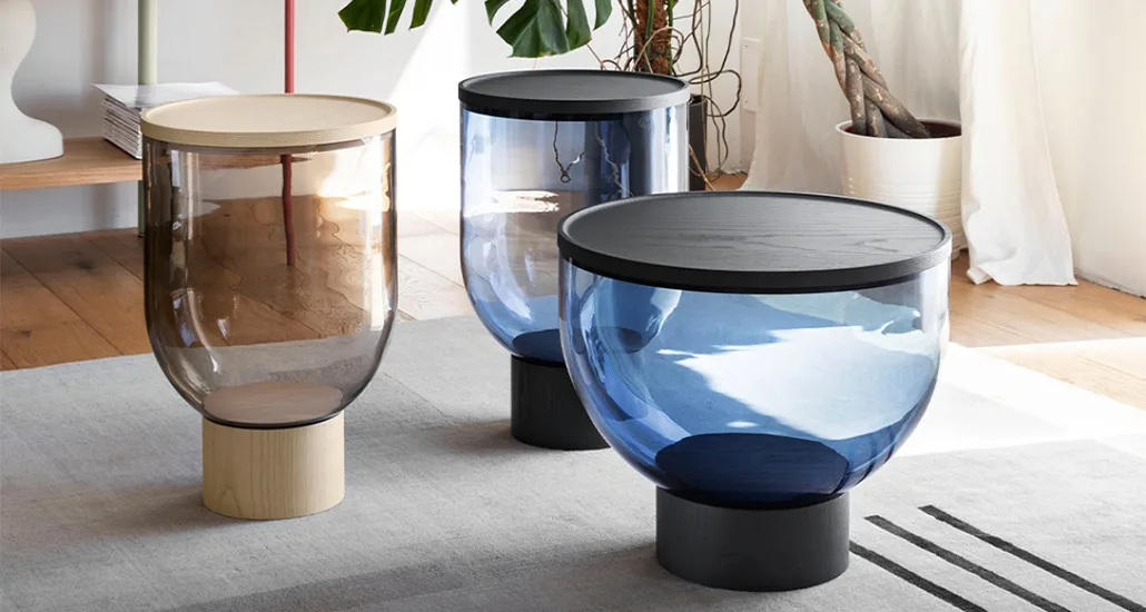 Mastea Coffee Table is a contemporary glass coffee table suitable for hospitality and residential spaces