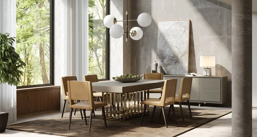 Rudolf Chair is a contemporary upholstered dining chair best suited for hospitality and contract settings