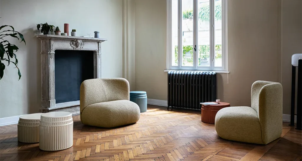 Botera armchair is a contemporary upholstered armchair suitable for residential, hospitality and contract projects.