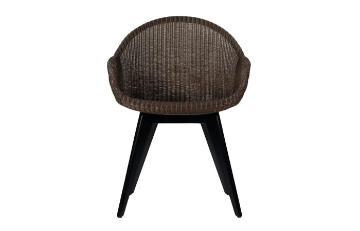 Avril HB Dining Armchair Wood Base Black new image by Vincent Sheppard