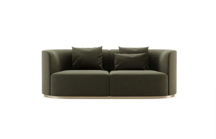 chloe 2 seater sofa front view
