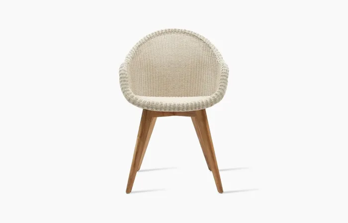Edgard dining chair OldLace front