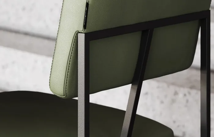 Gram chair Desna Musk and black texturized steel ls2
