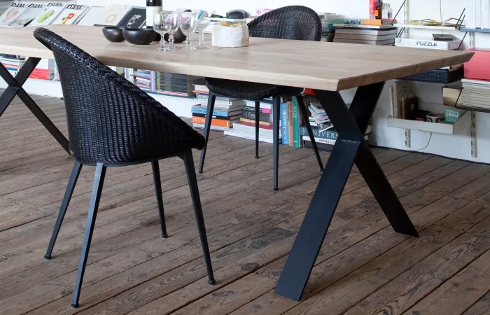 Jack dining chair steel base ls 1