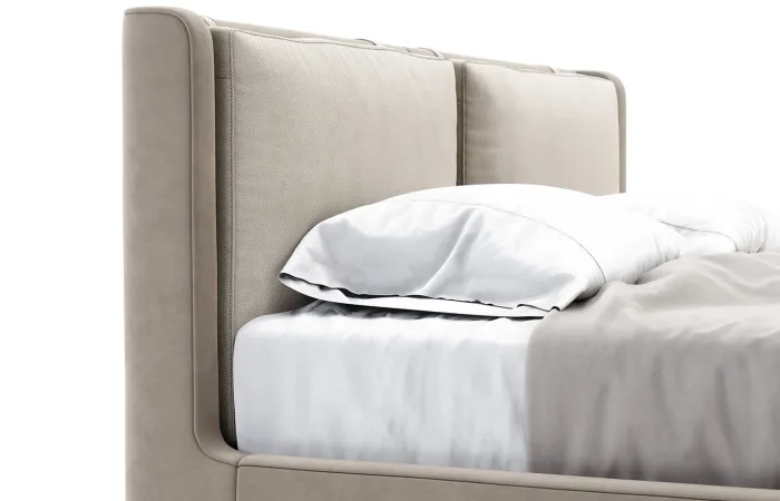 Kelsi bed tarn 03 fabricverdon 01 rosegold brushed lifestyle view