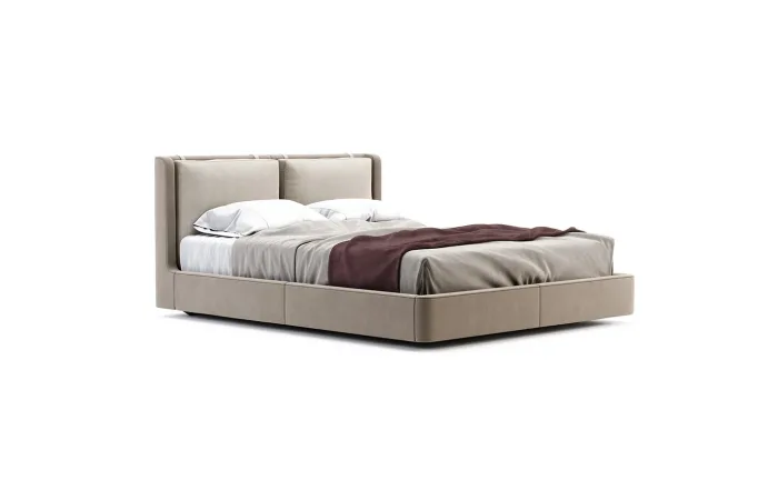 Kelsi bed tarn03 fabricverdon 01 rose gold brushed right side view