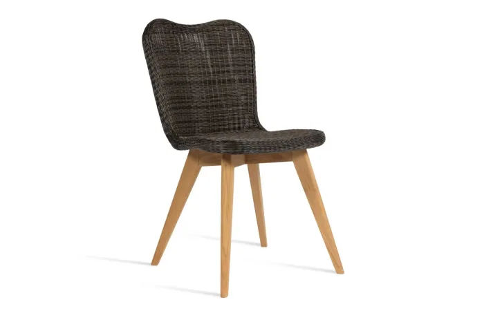 Lena dining side chair teak base Gipsy 02