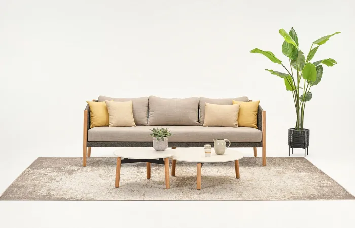Lento Lounge Sofa 3 Seater with Lento Coffee Table