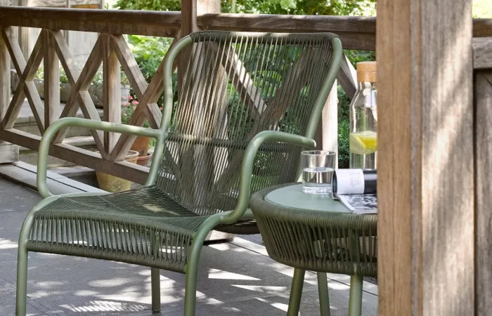 Loop Lounge armchair rope outdoor LS03