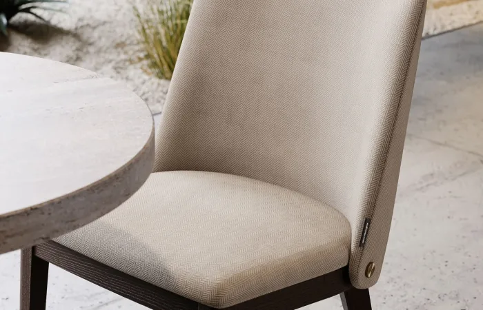 Louise chair Desna Scarlet lifeshot view