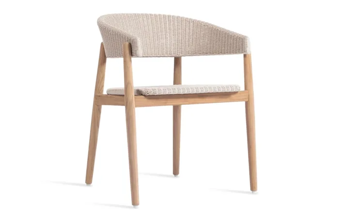 Mona dining armchair teak outdoor 01