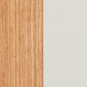 Natural Teak + Aluminium Textured matt Warmwhite