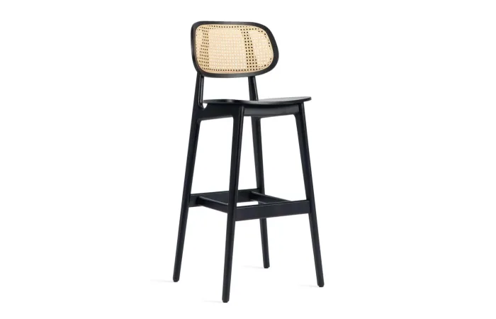 Titus bar stool Cane back 01