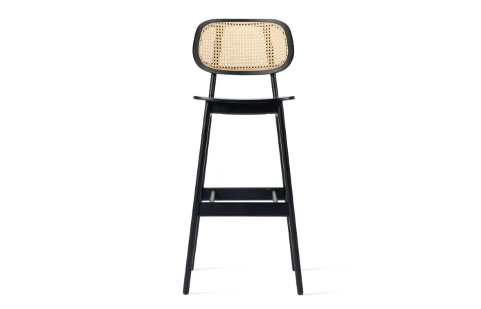 Titus bar stool Cane back 02