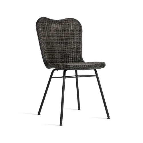 lena dining chair Steel A base mocca