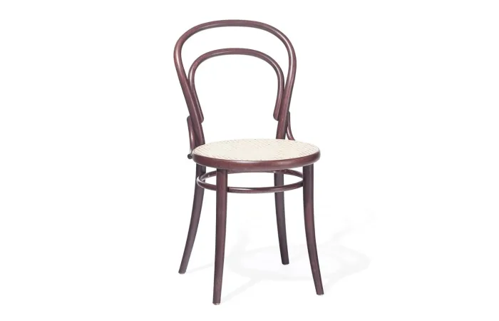 14 dining chair bent wood cane seat Ton 01