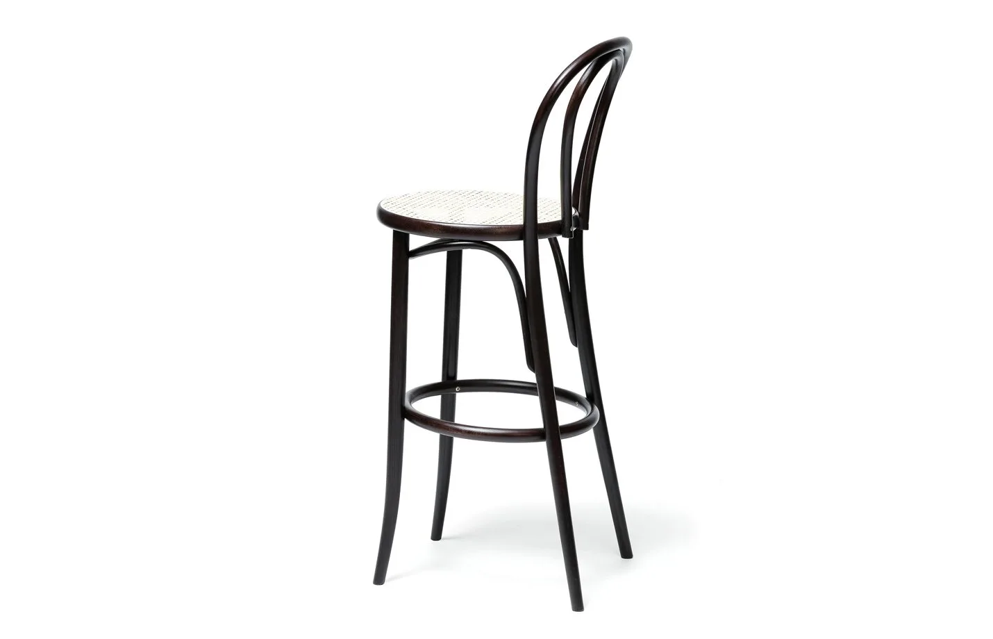 18 Barstool Bent wood Cane seat Ton 02