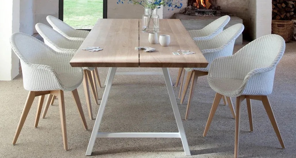 albert rectangular dining table and avril dining chair