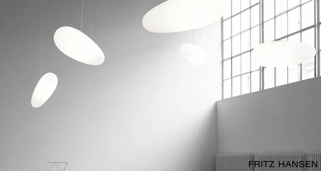 avion pendant light fritz hansen with bright light