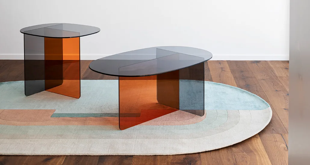 Chap coffee table is a contemporary coffee table that comes in glass and ceramic finished and is suitable for hospitality and residential settings