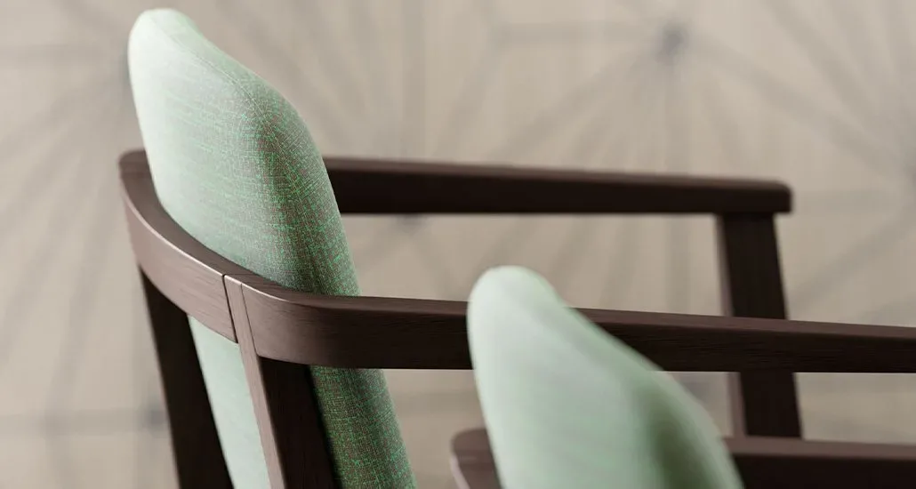 a closer look at the chelsea dining chair with upholstery and solid ashwood