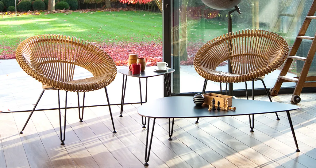 cruz lazy chair is a contemporary outdoor chair with rattan frame and is suitable for hospitality and contract projects