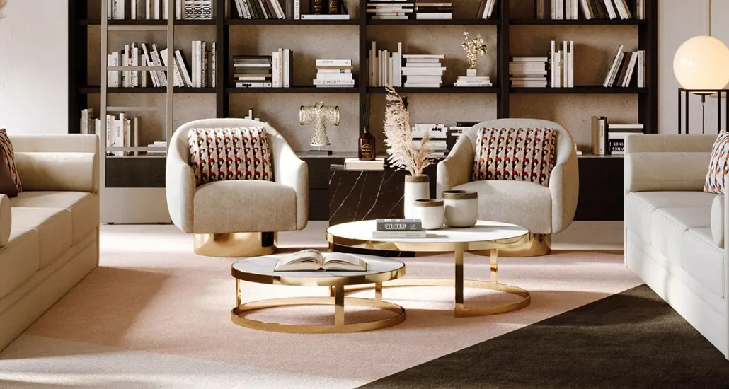 Donald armchair by Laskasas is a upholstery armchair with midcentury modern undertones suitable for hospitality, contract and residential requirements