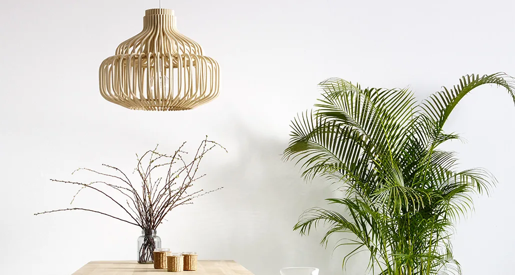 Endless Rattan pendant light is a contemporary sustainable LED pendant light with rattan frame and is suitable for contract and hospitality projects