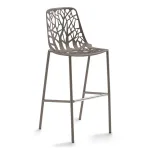 FOREST bar stool large Pearly gold