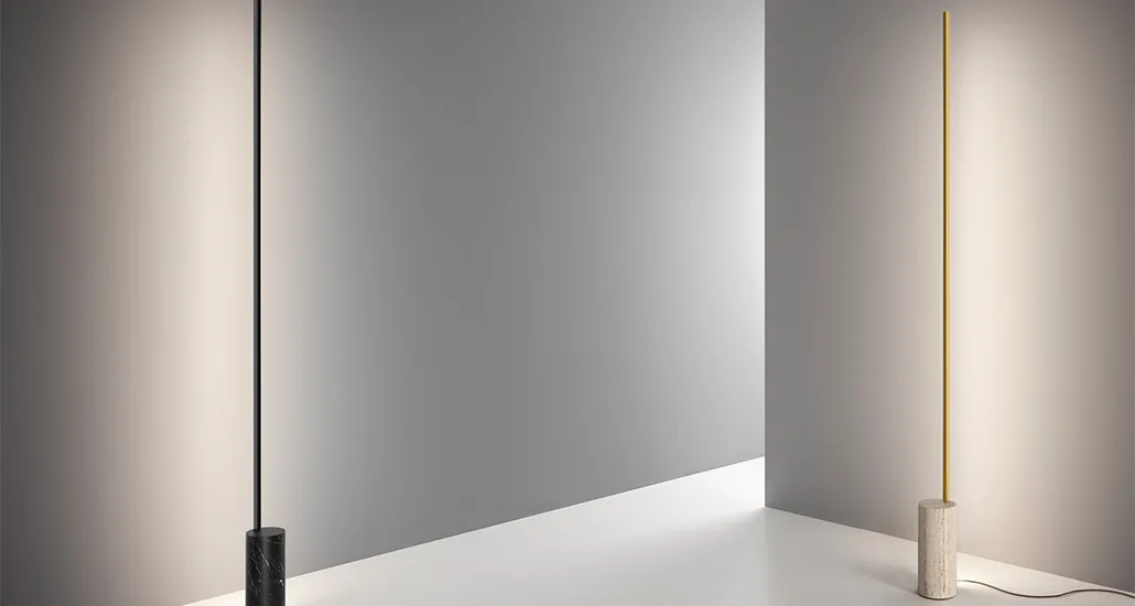 Hillow Line Floor Lamp is a contemporary floor lamp with light source fitted with diffuser and aluminium structure and is suitable for contract and hospitality projects.