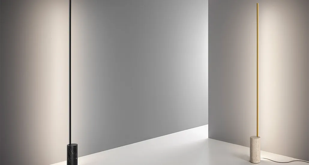 hillow line floor lamp is a contemporary floor lamp with light source fitted with diffuser and aluminium structure and is suitable for contract and hospitality projects.