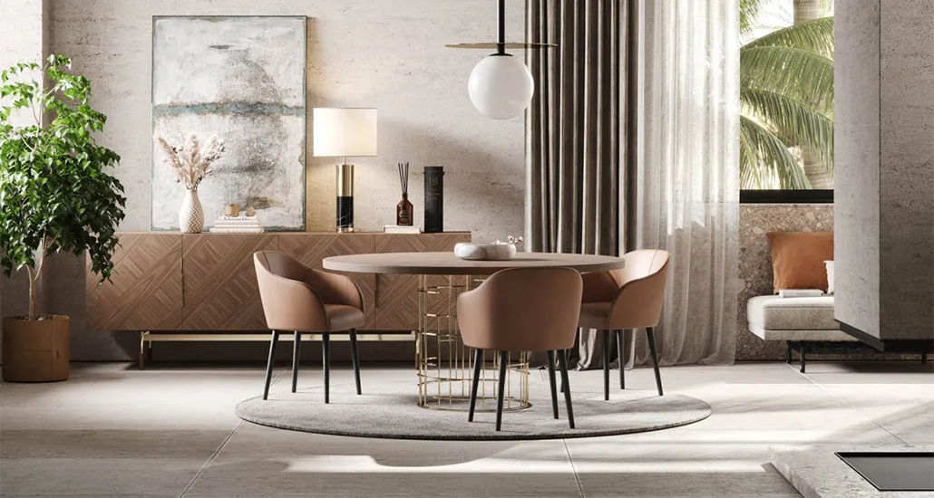 Lili dining chair by Laskasas is a contemporary dining chair suitable for hospitality and contract settings