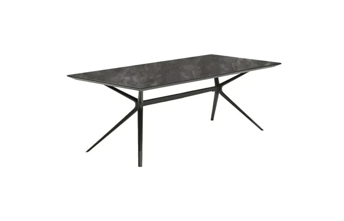 moai rectangular table with night stone top 1