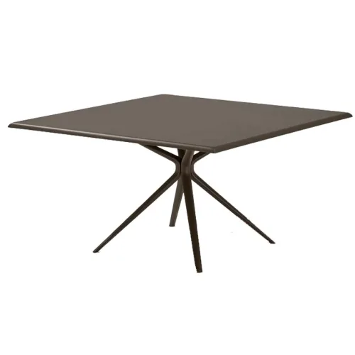 moai square aluminium dining table outdoor