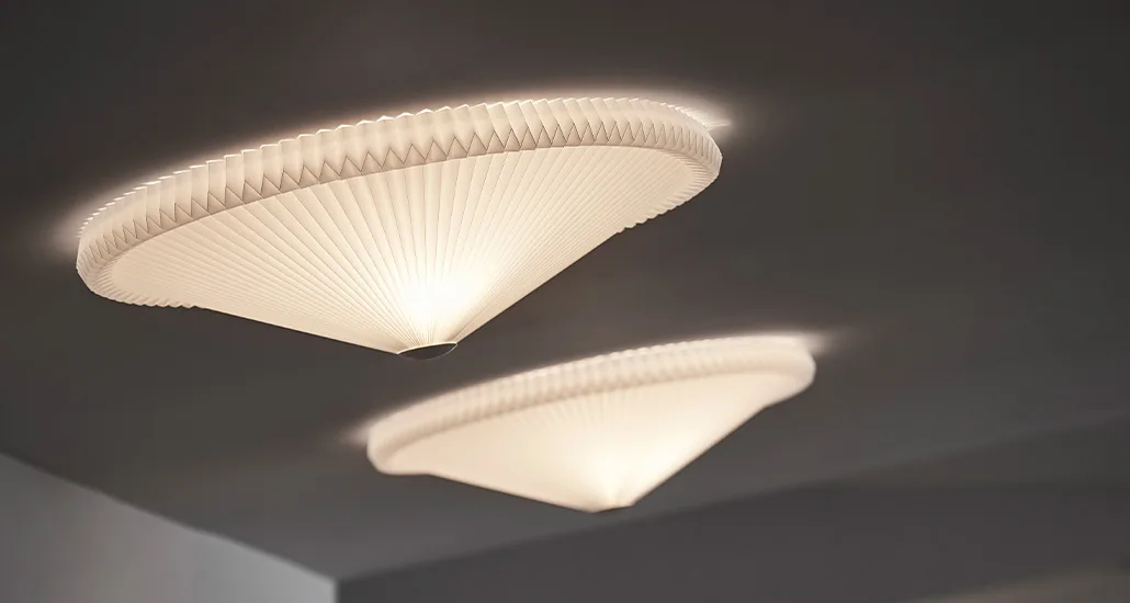 Model 26 70 plastic ceiling light by Le Klint b3