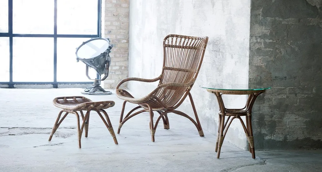 Monet Lounge Chair and Monet footrest are two Indonesian rattan products from Sika design that that can fit perfectly and aesthetically into any room space. Both are resistant to high temperature and a range of humidity levels. Both offers very high flexibility and comfortable seating. Suitable for both outdoor  and indoor décor.