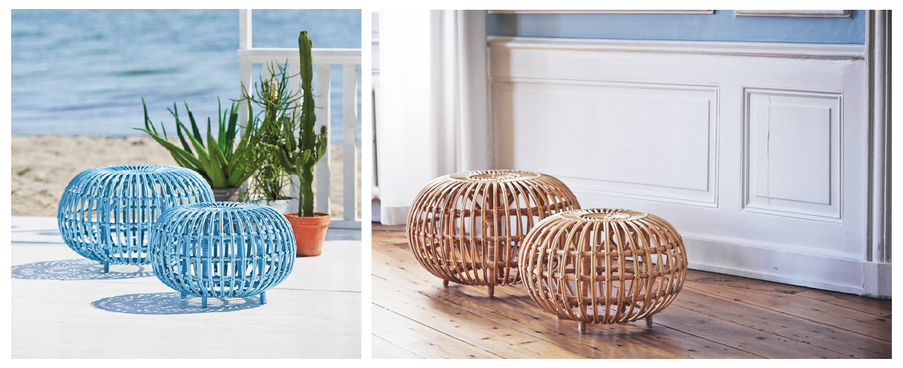 Ottoman rattan