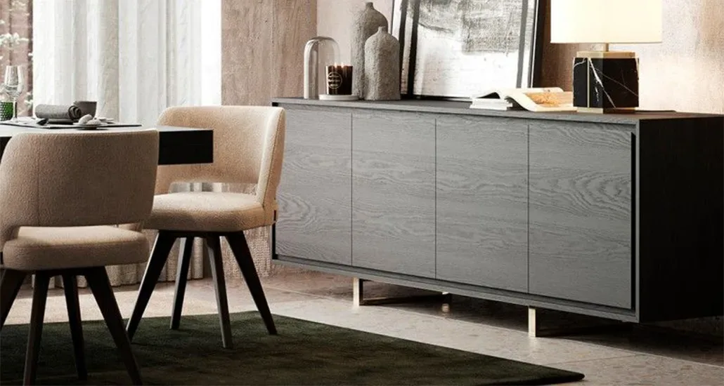 Prestige chair is a contemporary upholstered dining chair with mid-century look suitable for hospitality and residential projects