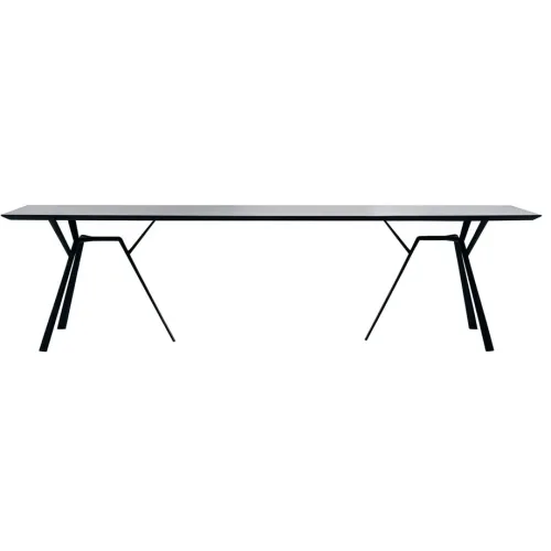 radice quadra rectangle table large black