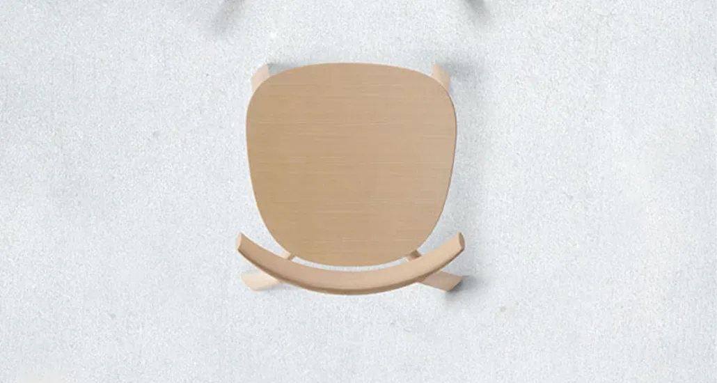 remo se dining chair by cizeta top view