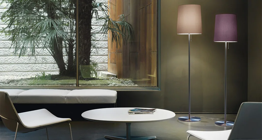 Romeo Floor Lamp is a contemporary floor lamp with metal base and cotton lampshade. Romeo is best suitable for hospitality and contract projects
