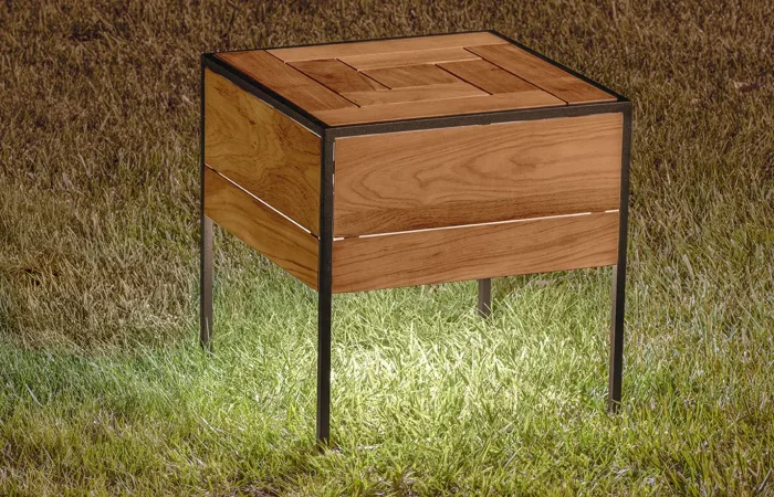 Tetris Coffee Table with Integrated Lamp lifestyle view 1