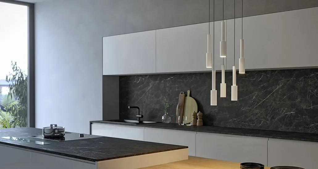 tubino pendant lamp is a contemporary minimalist led pendant lamp suitable for hospitality and residential projects