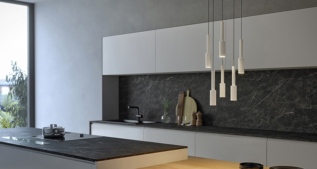 Tubino pendant lamp is a contemporary minimalist LED pendant lamp suitable for hospitality and residential projects