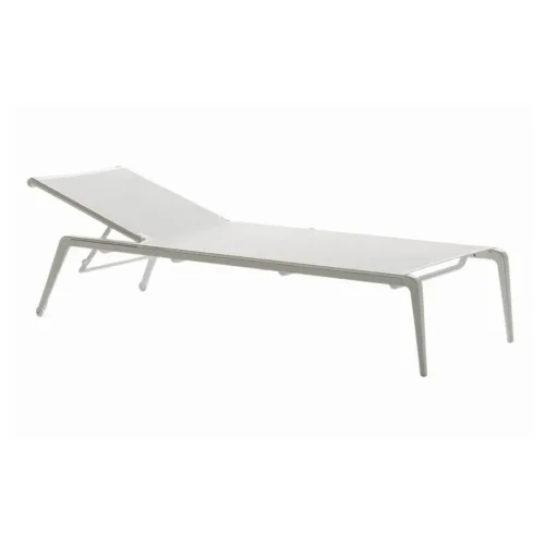 USHUAIA Sunlounger Aluminium white