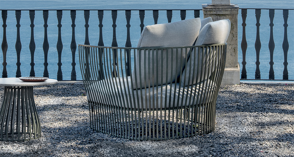 Venexia Lounge Armchair is a lounge chair with aluminium frame and is suitable for hospitality and contract projects