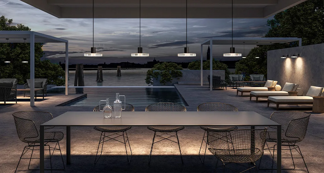 venexia suspension lamp is a contemporary led glass suspension lamp suitable for hospitality and residential spaces