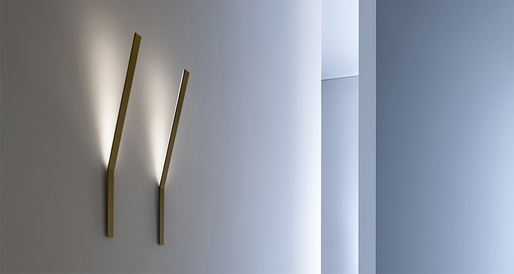 ypsilon wall lamp is a contemporary led wall lamp with metal structure and is suitable for hospitality, contract and office projects