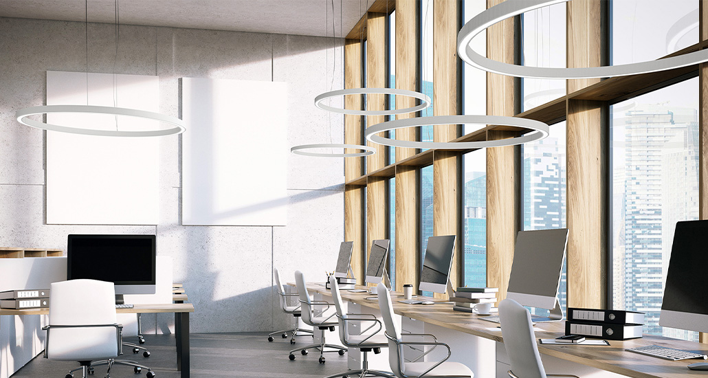 Brooklyn round suspension is a contemporary LED suspension pendant lamp with aluninium structure and is  suitable for hospitality and contract projects